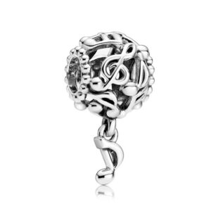 Musical Ball Charm Music, Art, Hobbies, Dangle, Silver 925