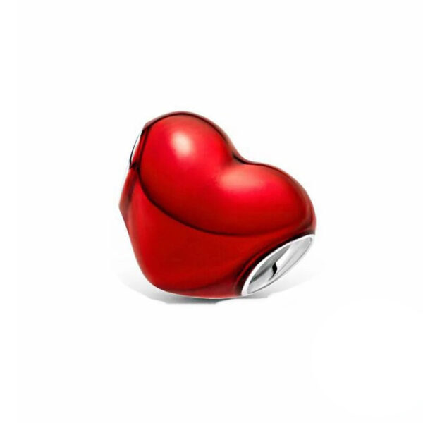 Simple-Red-Heart-Charm Simple Red Heart Charm Red, Heart, Simple, Silver 925