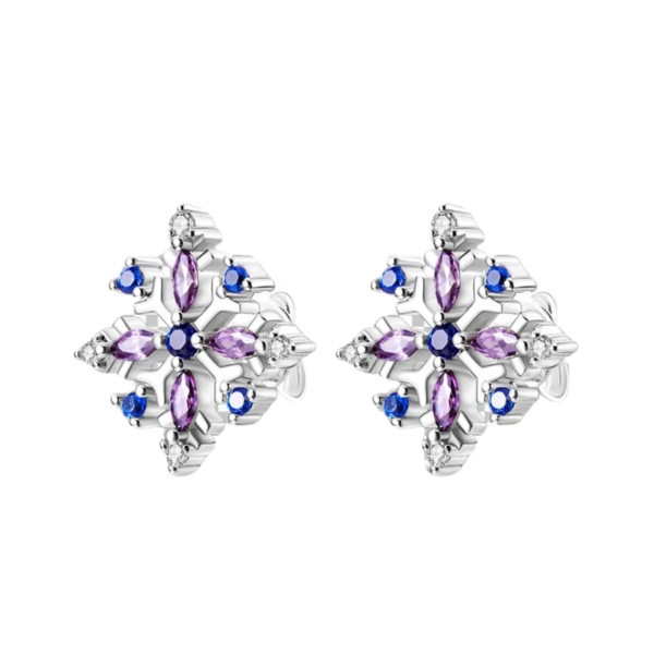 Beautiful Snowflake Diamante Earrings