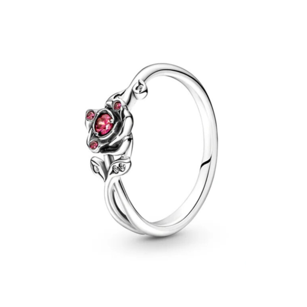 Red Diamante Flower Ring Red Diamante Flower Ring