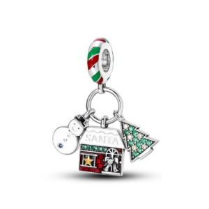 3 Part Christmas Charm with Engraving