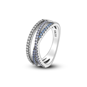 Criss Cross Diamante Ring