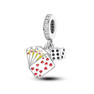 Dice and Cards Charm. Royal Flush