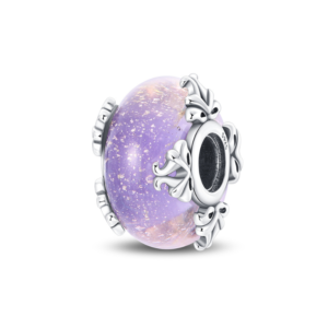 Purple Murano with Silver Detailing