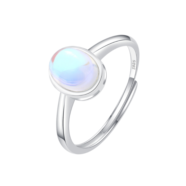 Opal Sterling Silver Ring - Adjustable Size Opal Sterling Silver Ring - Adjustable Size