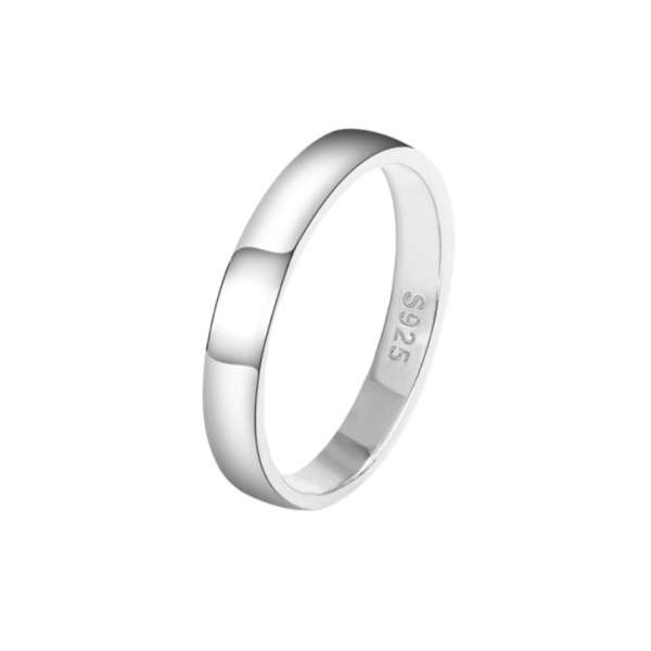 Plain & Simple Thick Band Silver Ring