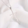 Faith Dangle Silver Necklace