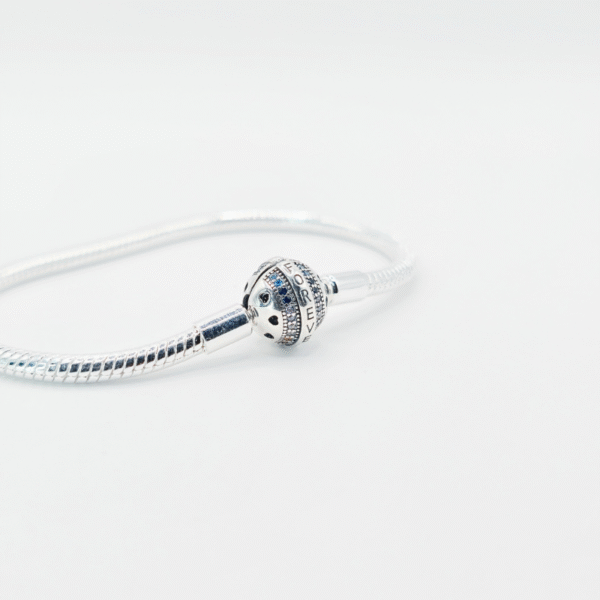 Vibrant Colourful FOREVER Bead S925 Sterling Silver Charm Bracelet