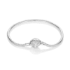 Seaside Shell Clasp S925 Sterling Silver Snake Charm Bracelet
