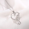 Heart of Faith Sterling Silver 925 Necklace