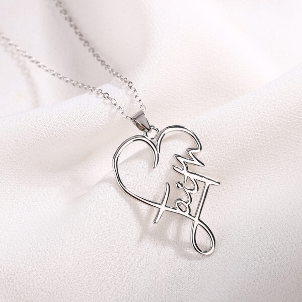 Heart of Faith Sterling Silver 925 Necklace