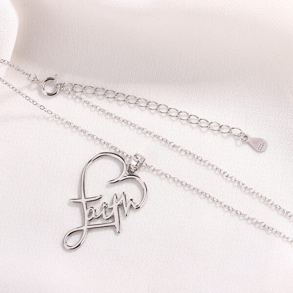 Heart of Faith Sterling Silver 925 Necklace