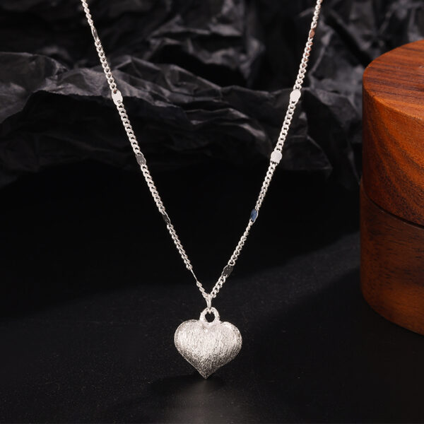 N-7010 Cherished Heart Sterling Silver 925 Necklace