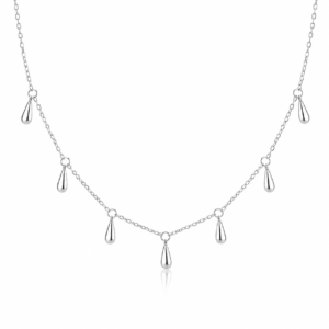 Silver Droplets S925 Necklace