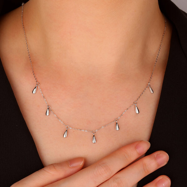 Silver Droplets S925 Necklace