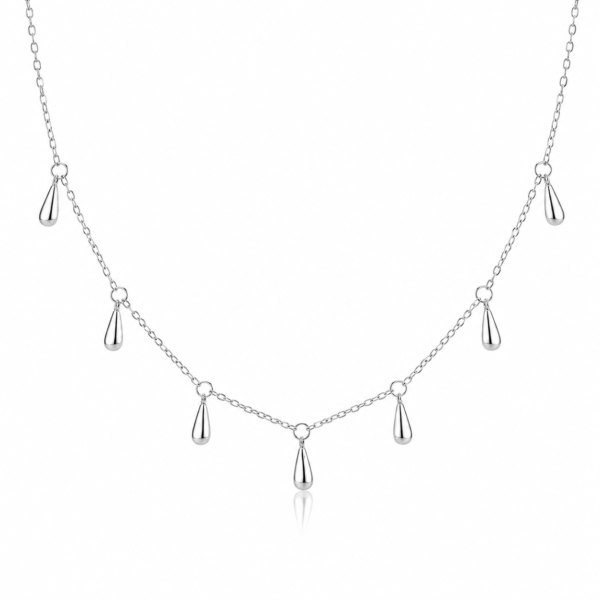 Silver Droplets S925 Necklace