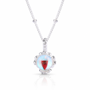 Opalescent Orb Sterling Silver 925 Necklace