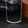 Minimal Arc Sterling Silver 925 Necklace