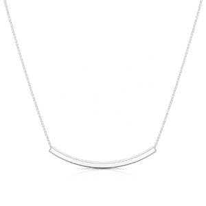 Minimal Arc Sterling Silver 925 Necklace