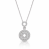 Radiant Circles Sterling Silver 925 Necklace