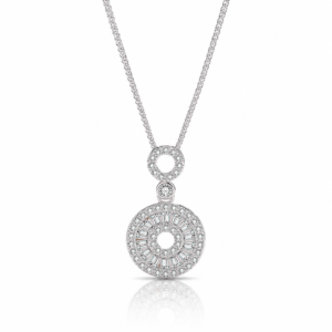 Radiant Circles Sterling Silver 925 Necklace
