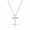 Minimal Cross Sterling Silver 925 Necklace