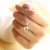 Enchanted Silver Reindeer S925 Necklace
