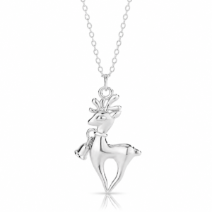 Enchanted Silver Reindeer S925 Necklace