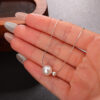 Minimal Pearl & Silver Bead S925 Necklace